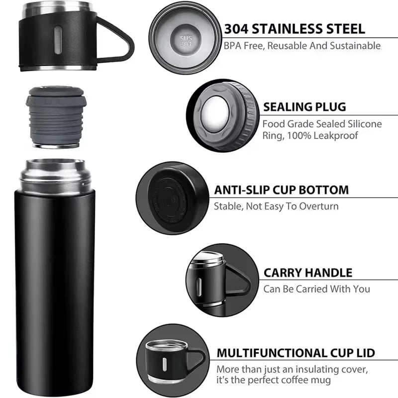 500ML Stainless Steel Vacuum Bottle