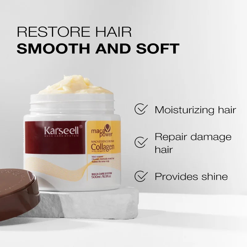 Karseell Collagen Hair Treatment Deep Repair Conditioning Argan Oil Hair Mask