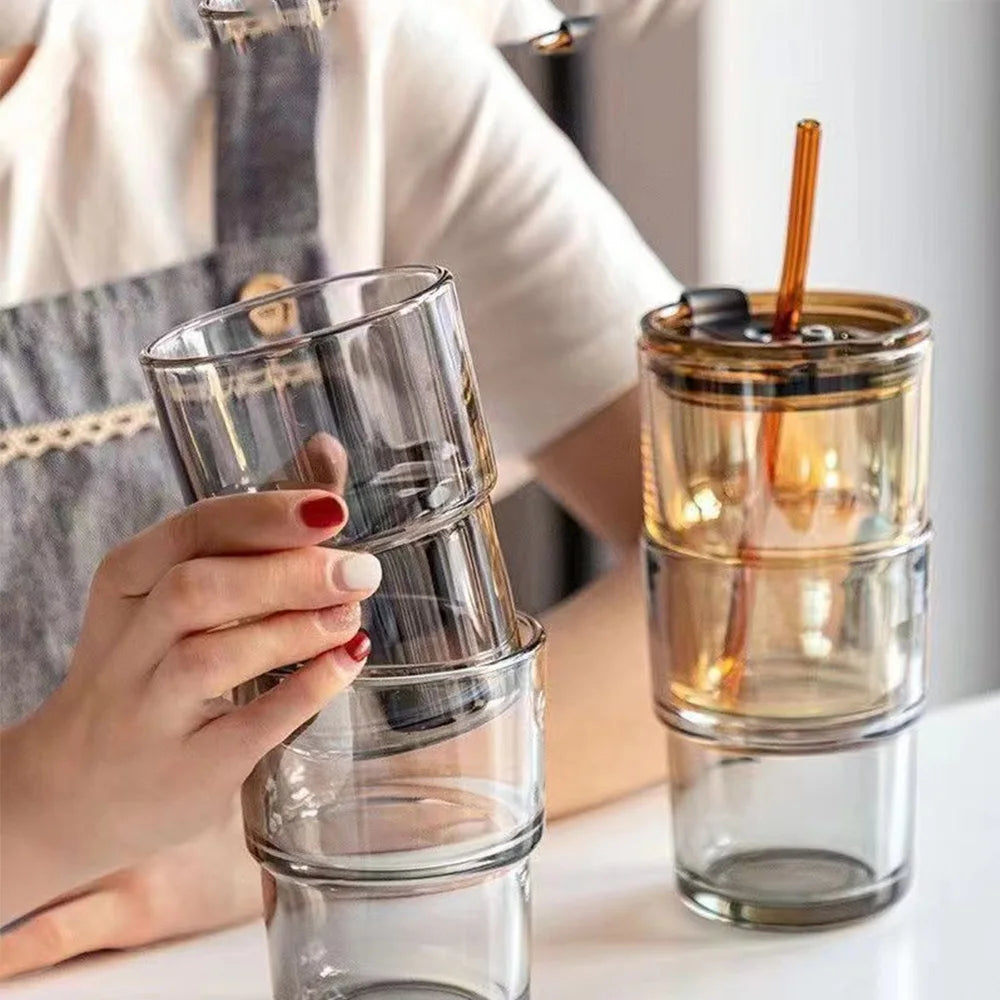 Bamboo-Joint Glass Mini Tumbler