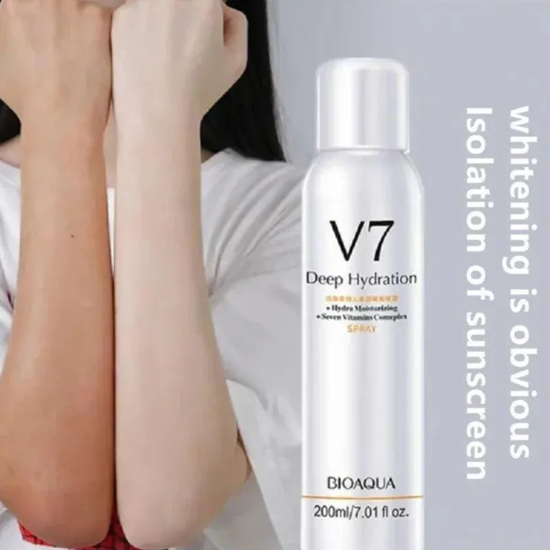 BIOAQUA V7 Vitamin Deep Hydration Brightening Spray with 7-Vitamin Complex for Radiant Skin Short