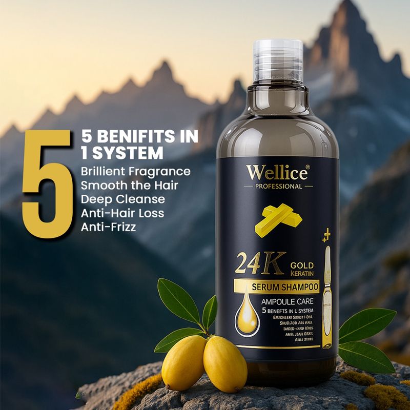 Original wellice 24k Gold Keratin Serum