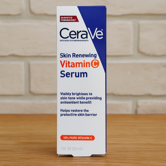 CeraVe Skin Renewing Vitamin C Serum | Brightening Face Serum With 10% Pure Vitamin C, Hyaluronic Acid & Vitamin B5 | Dermatologist Developed, Hydrating & Antioxidant Protection